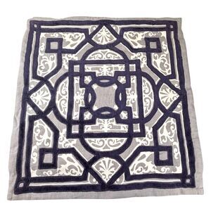 Z Gallerie Toulouse Geometric Linen Cotton Blend Decorative Pillow Covers 22x22"